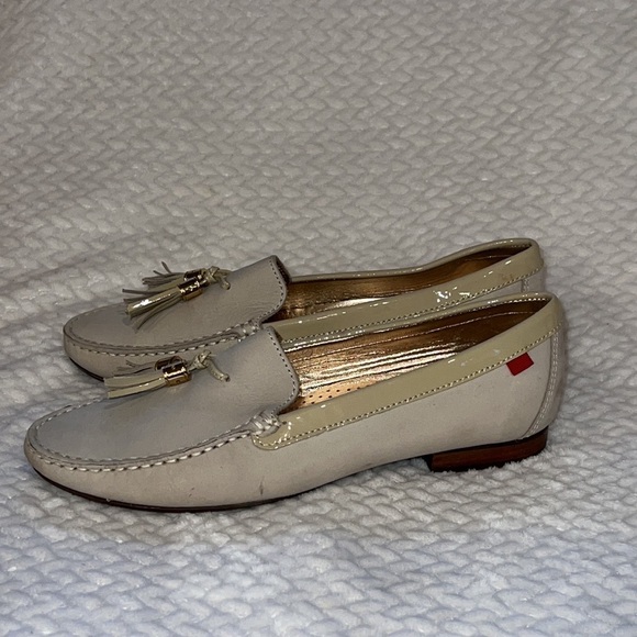 Marc Joseph Beige Leather Tassel Mocassin Leather Loafers Size 9 - Picture 3 of 11